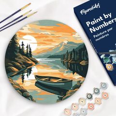Kit Pintar por N&uacute;meros Figured'Art Redondo Monta&ntilde;a