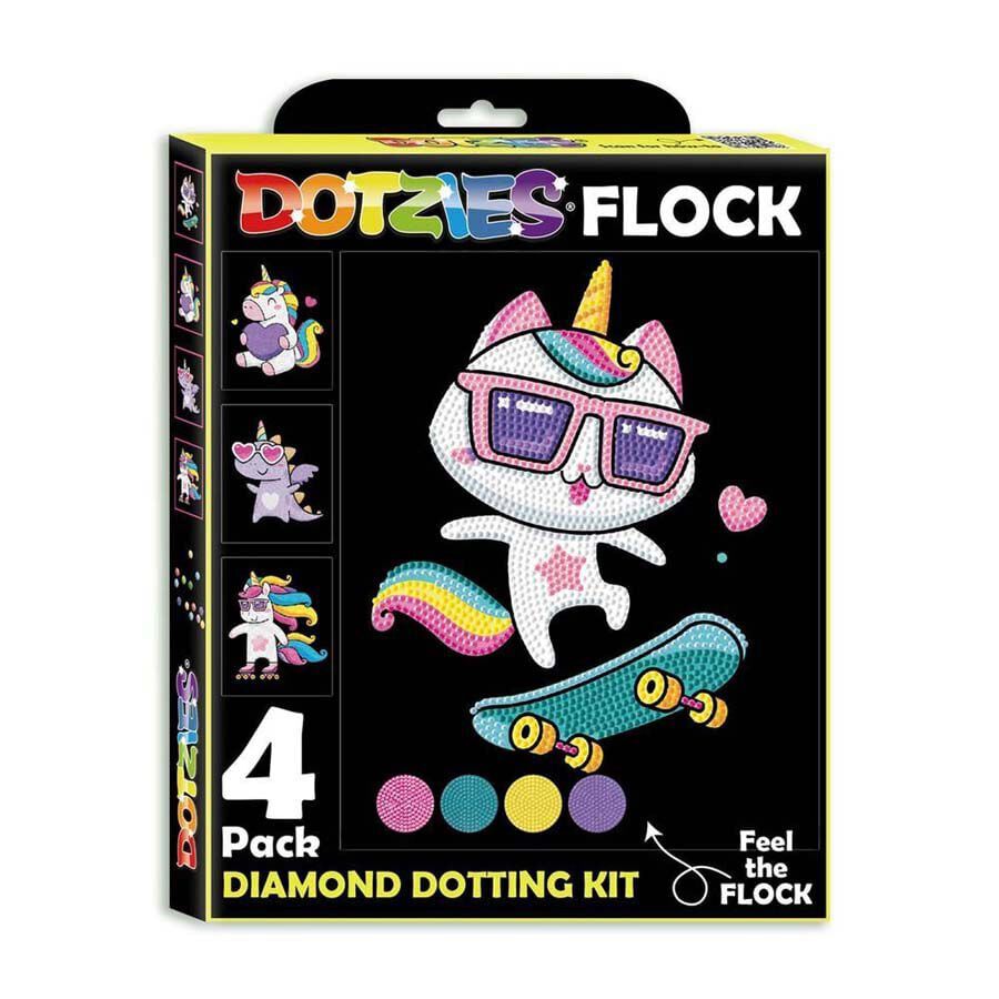 Pintura amb diamants Dotzies Flock Unicorns ne&oacute; 4u