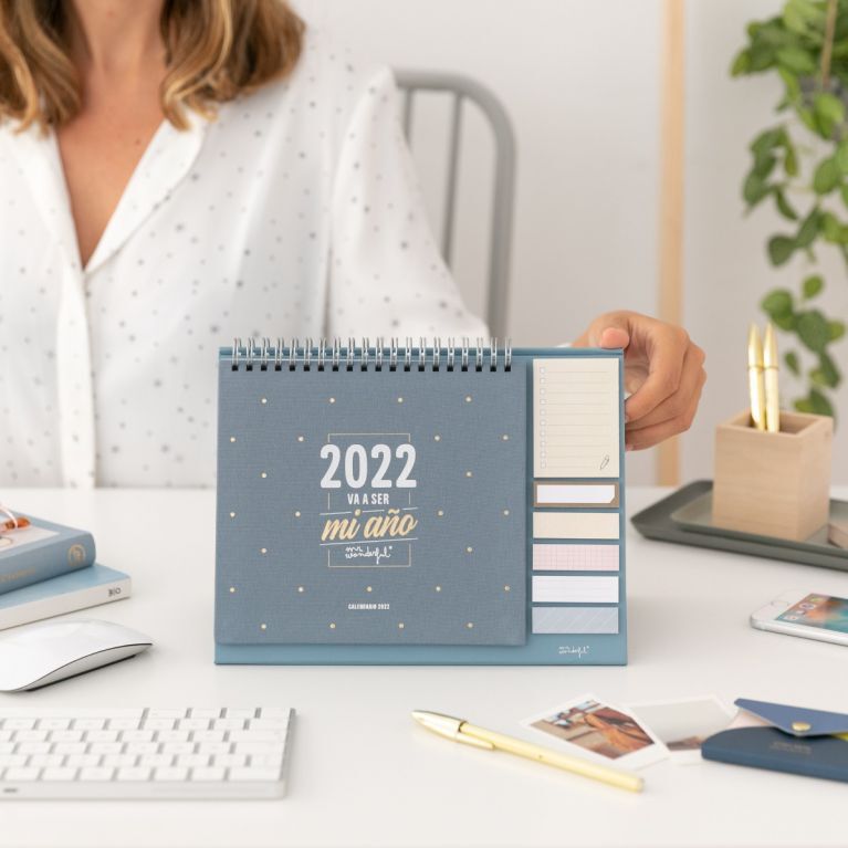 Calendario de sobremesa Mr.Wonderful 2022 castellano 2022 va a ser mi a&ntilde;o