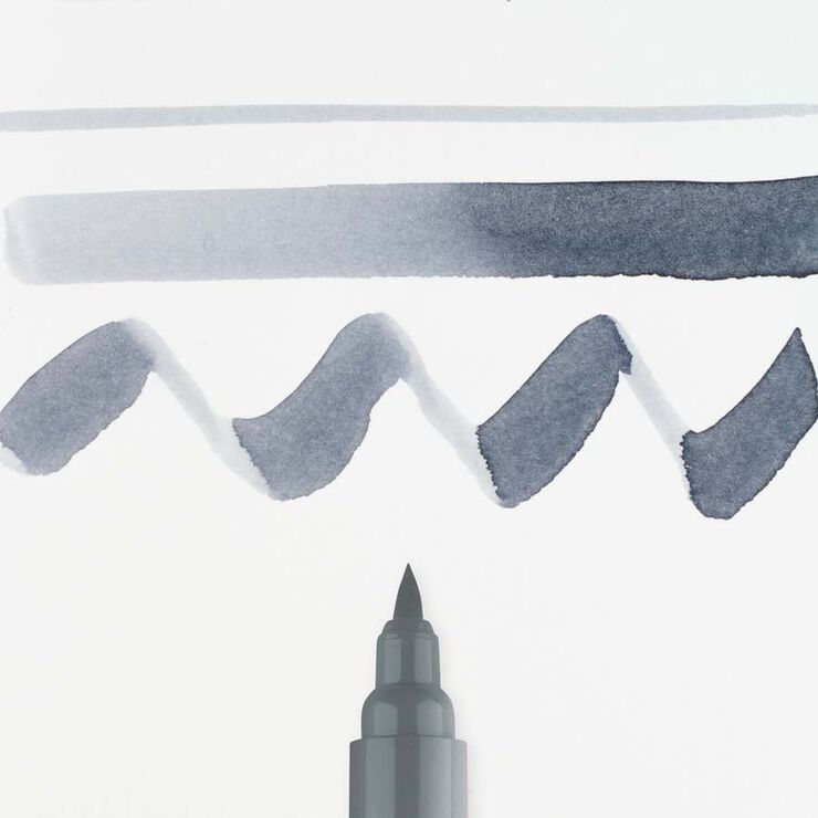 Rotulador Ecoline Brush Pen gris frío 717