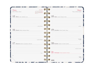 Agenda Finocam You Semana Vista Horizontal 2027 Catal&aacute;n Algod&oacute;n
