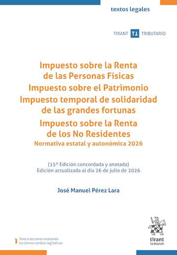 Impuesto sobre la Renta de las Personas F&iacute;sicas, Impuesto sobre el Patrimonio 15&ordf; Edici&oacute;n