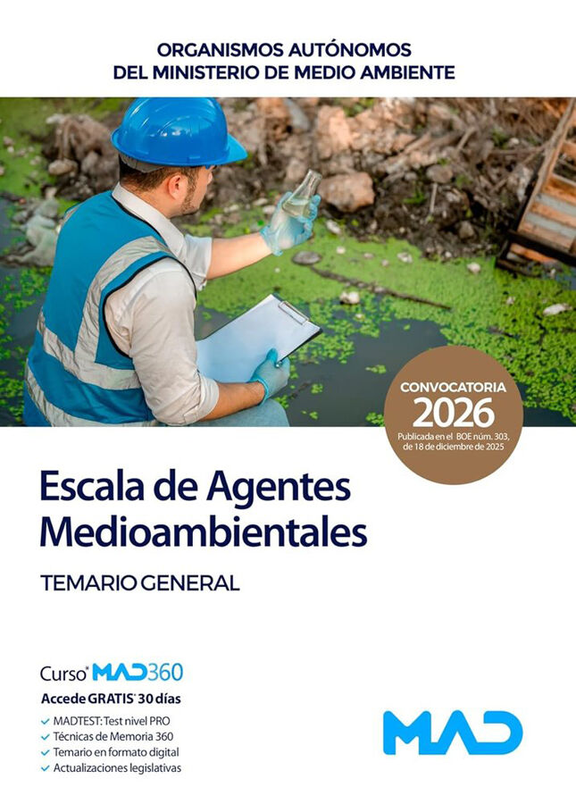 Escala de Agentes Medioambientales de Organismos Aut&oacute;nomos del Ministerio de Medio Ambiente. Temario General