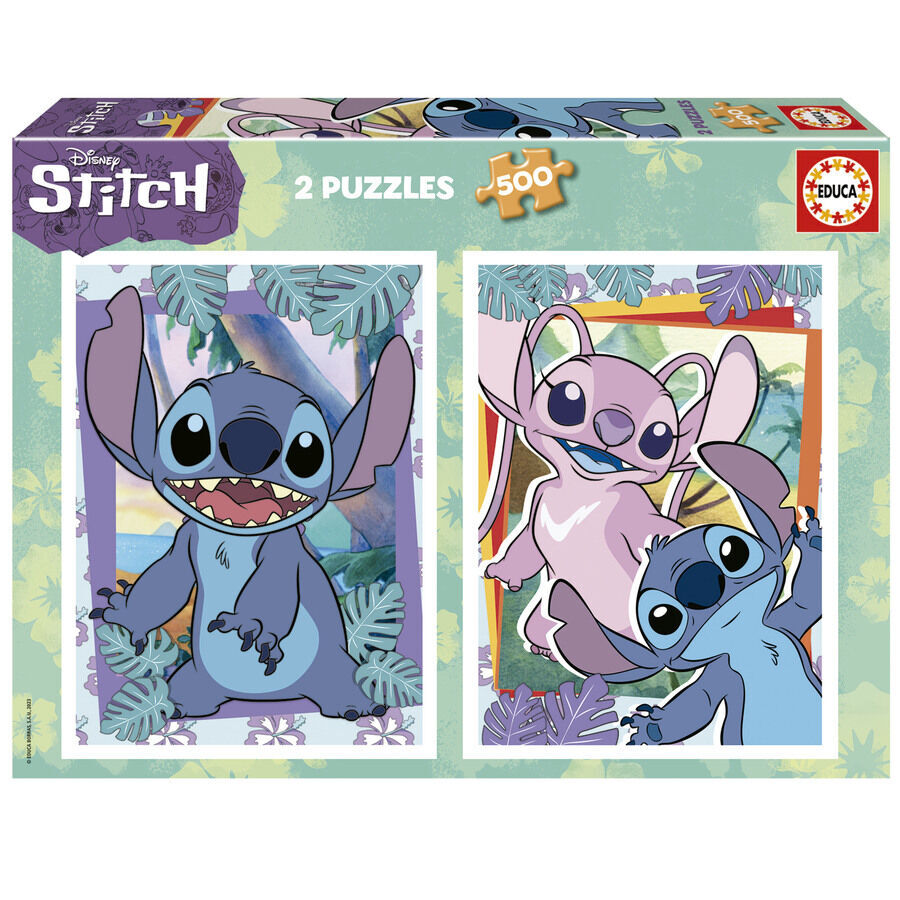 Puzle 500 peces x 2 Stitch