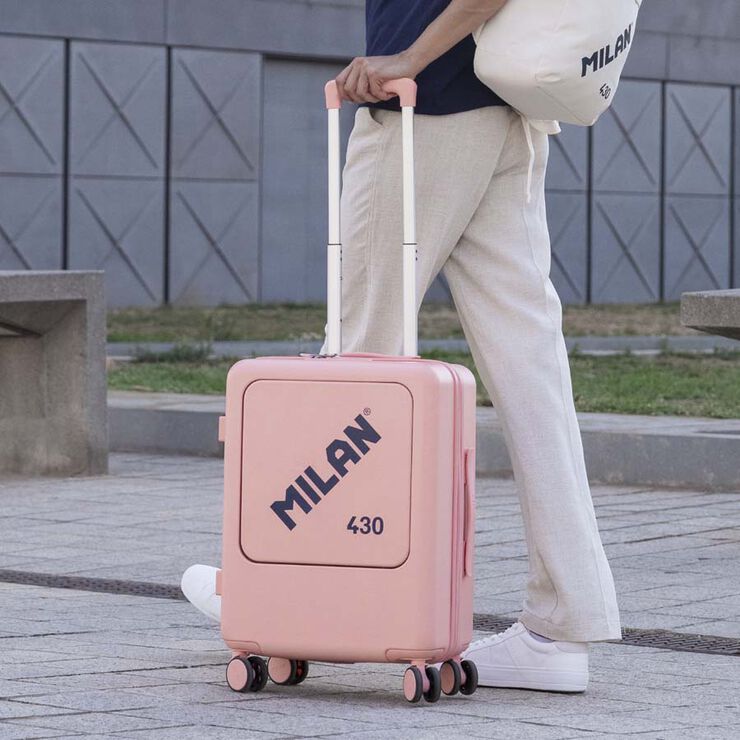 Trolley Cabina 550mm Milan 430 rosa