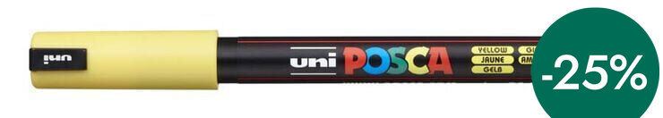 Rotulador Posca PC-1MR 0,7mm amarillo