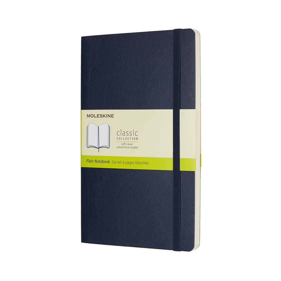 Libreta Moleskine Soft L liso azul
