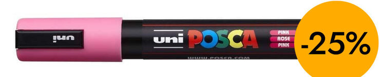 Retolador Posca PC-5M 1,8-2,5mm rosa