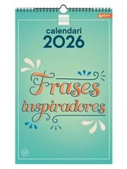 Calendario pared Finocam espiral 25x40 2026 Frases inspiradores catalán