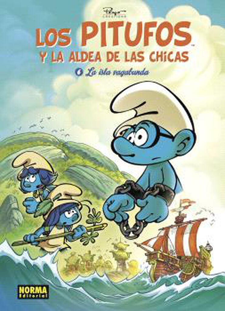 Los pitufos y la aldea de las chicas 6. La isla vagabunda