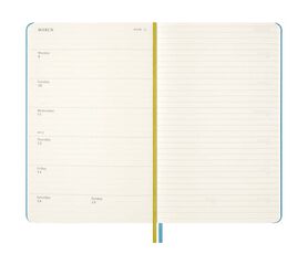 Agenda 18 meses Moleskine tapa dura sem/vista L 2025-26 Peanuts