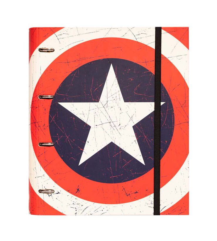 Carpeta 4 anelles Marvel Capità America Shield