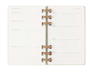 Agenda escolar espiral moleske tapa dura sem/vista L 2025-26 kiwi