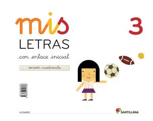 Mis Letras 3 Cuadrícula Pack Infantil 4 años