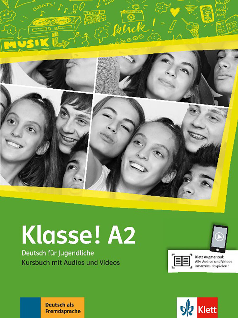 Klasse! A2, Libro del alumno + Audio + Video