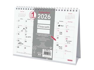 Calendari sobretaula Finocam Chic Escriure 2026 català blanc