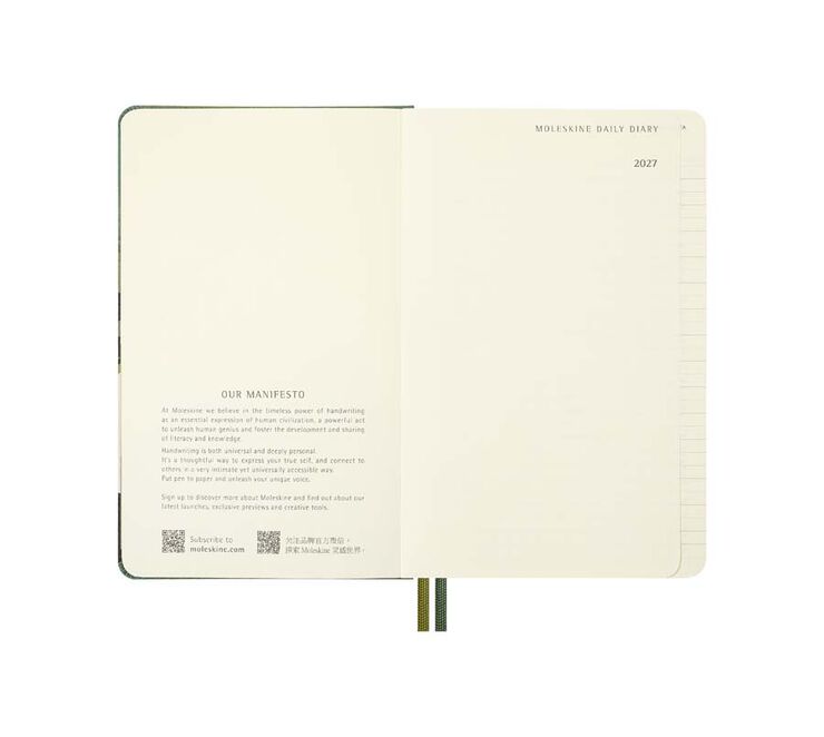 Agenda Moleskine tapa dura diaria Large 2027 El Se&ntilde;or de los Anillos