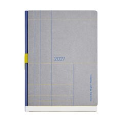 Agenda Miquelrius Plus Semana Vista Multiling&uuml;e 2027 Kraft Gris