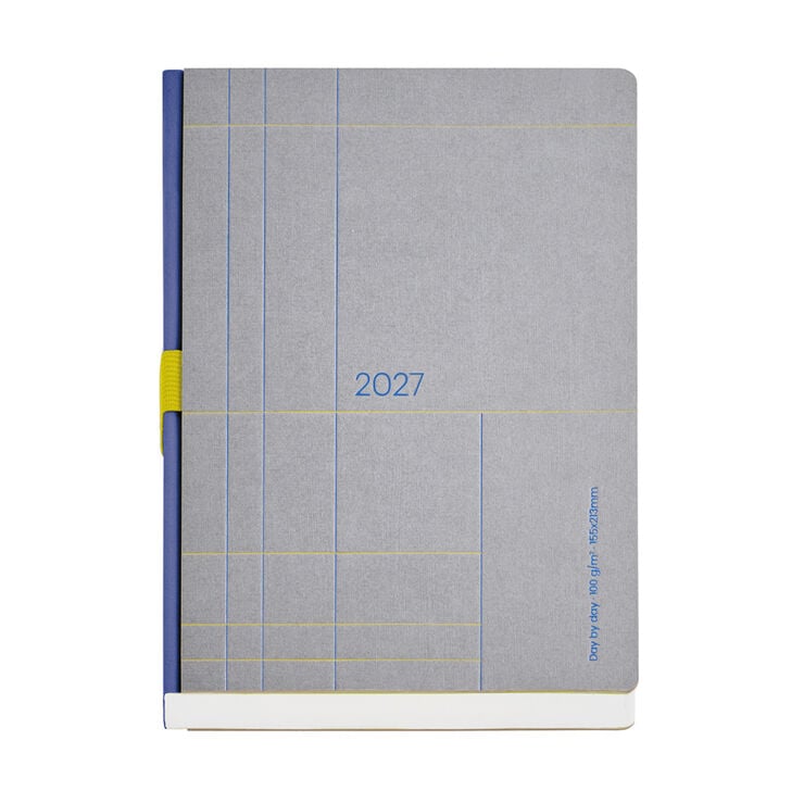 Agenda Miquelrius Plus Semana Vista Multiling&uuml;e 2027 Kraft Gris