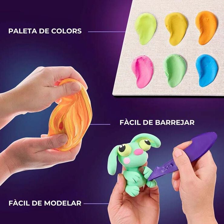 Okto DIY Pintura creativa sensorial 3D Lluna