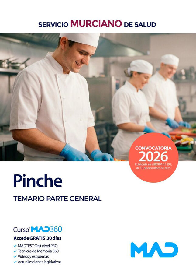 Pinche del Servicio Murciano de Salud. Temario parte general