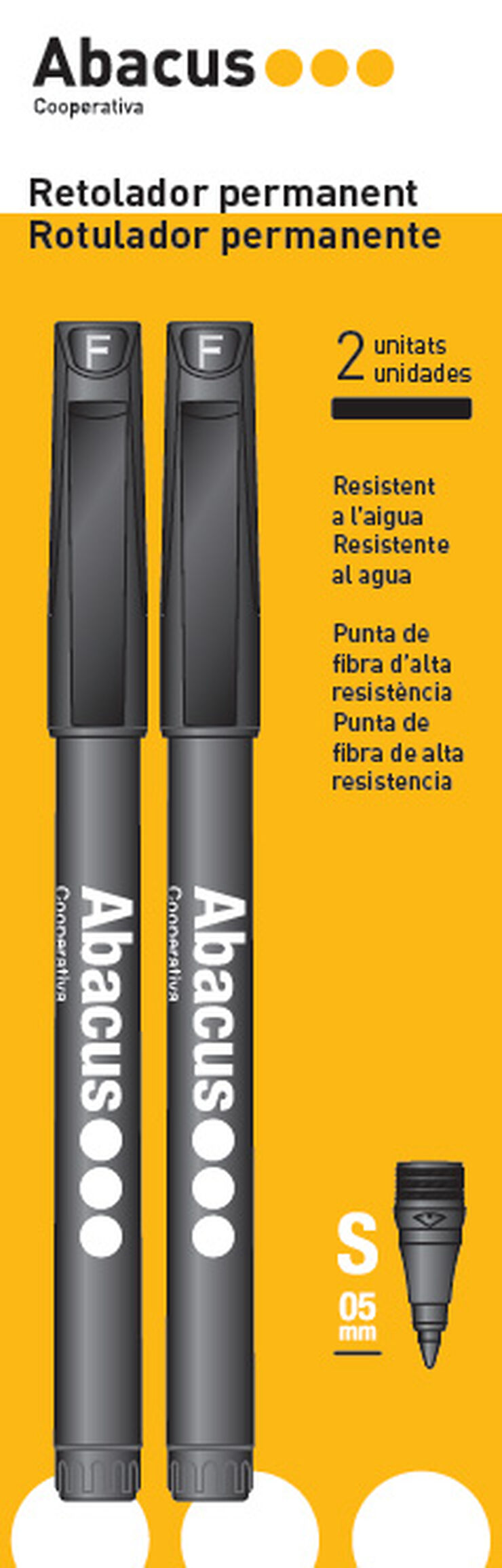 BL.2 ROT.PERMANENTE ABACUS M NEGROS