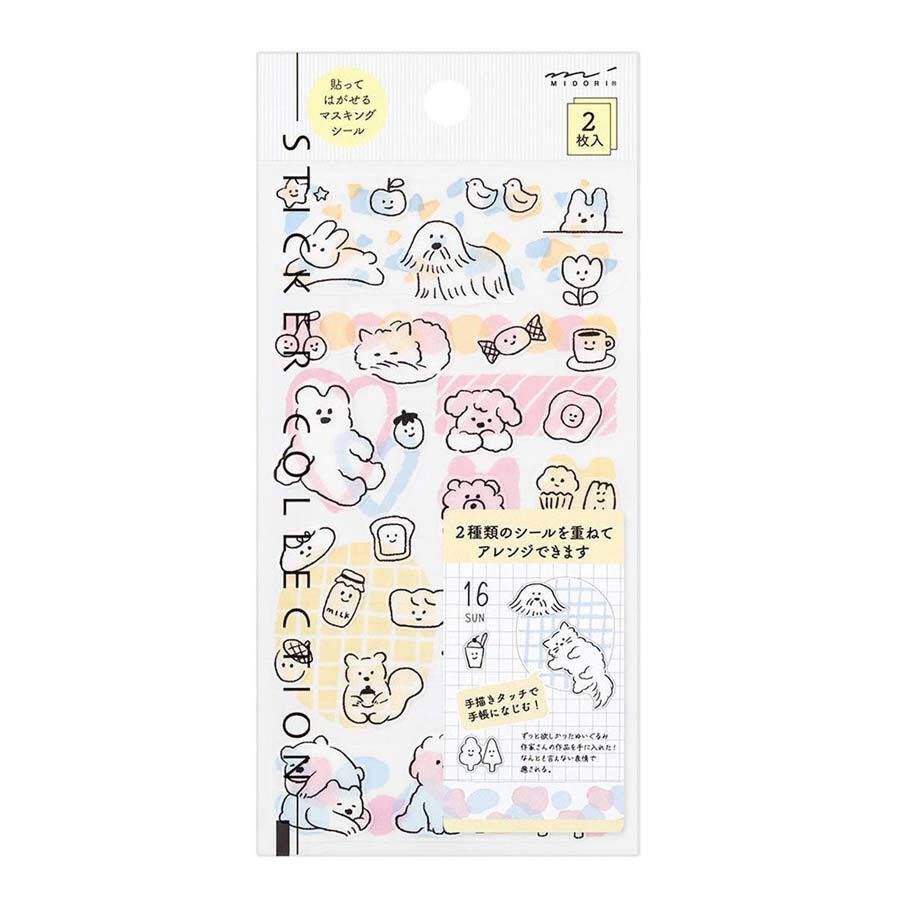 Pegatinas Midori 2644 Cute Motif 2 hojas