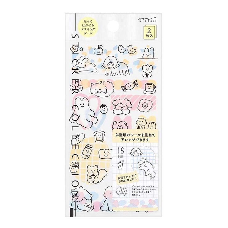 Pegatinas Midori 2644 Cute Motif 2 hojas