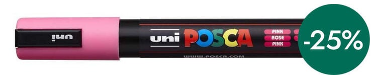 Rotulador Posca PC-5M 1,8-2,5mm rosa