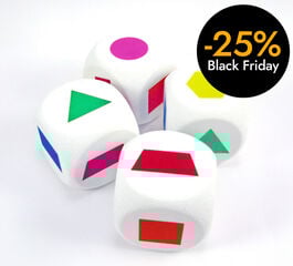 Dado 6 caras formas geométricas 4 unidades