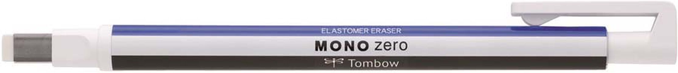 Portagomas Tombow Mono Zero rectangular blanco