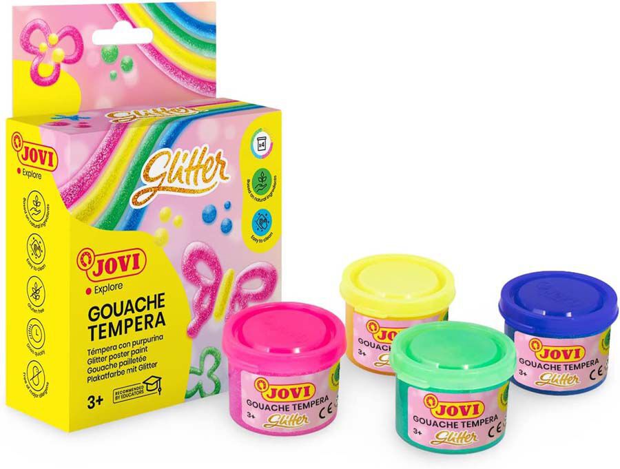 T&egrave;mpera Jovi Purpurina 4 colors 35ml