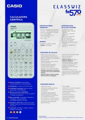 Calculadora científica Casio FX-570SP CW
