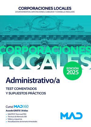Administrativo/a de Ayuntamientos, Diputaciones y otras Corporaciones Locales