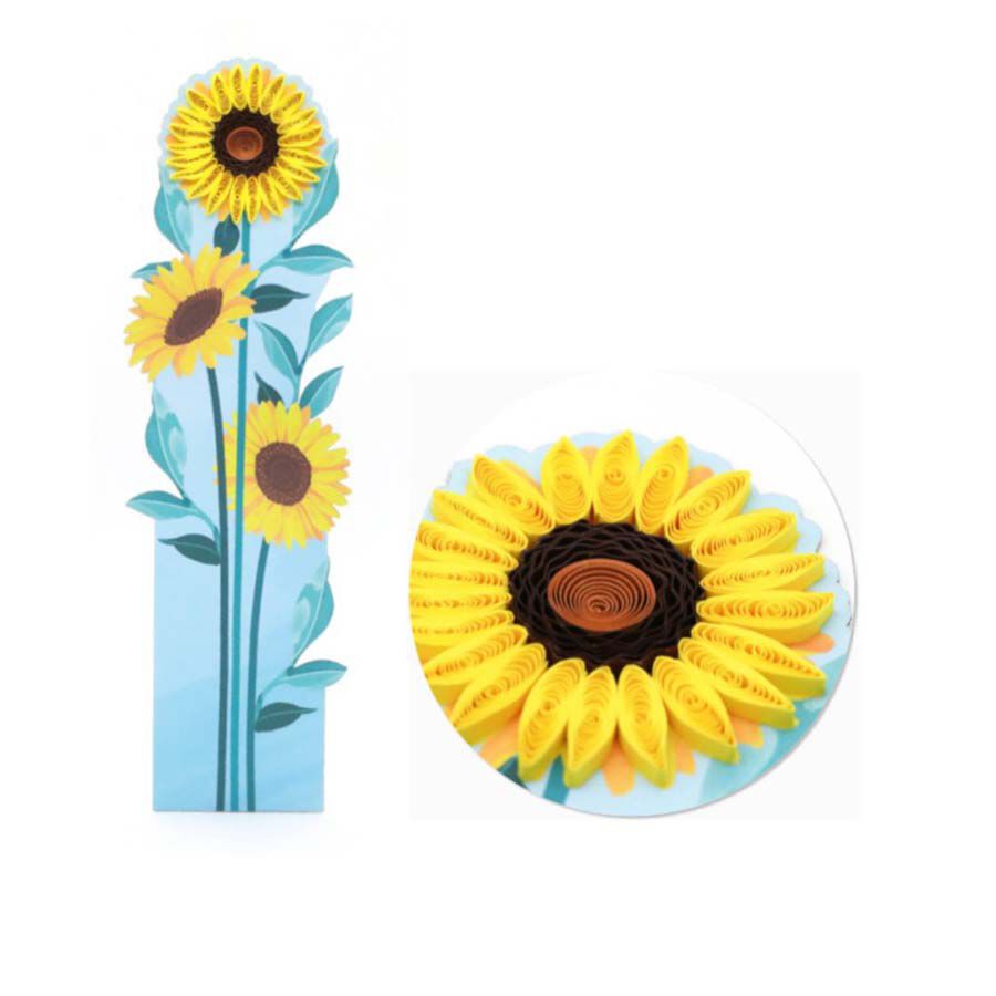 Punto de Libro Origamo Girasoles