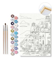 Set Pinta por Números Alpino Color Experience Grecia