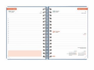 Agenda Escolar Finocam Cosmoflex 1/4 Dia/P&agrave;gina Castell&agrave; 2026-27 Blau