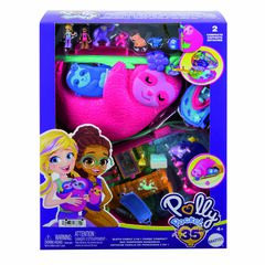 Polly Pocket Cofre Familia de Perezosos 2 en 1