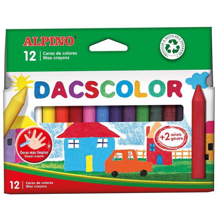 Ceras Plásticas Dacscolor 12 colores