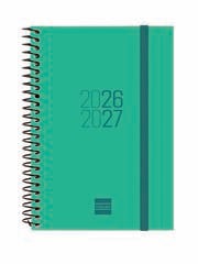 Agenda Escolar Finocam Esp.E8 Sem/Vista Castellano 2026-27 Verde