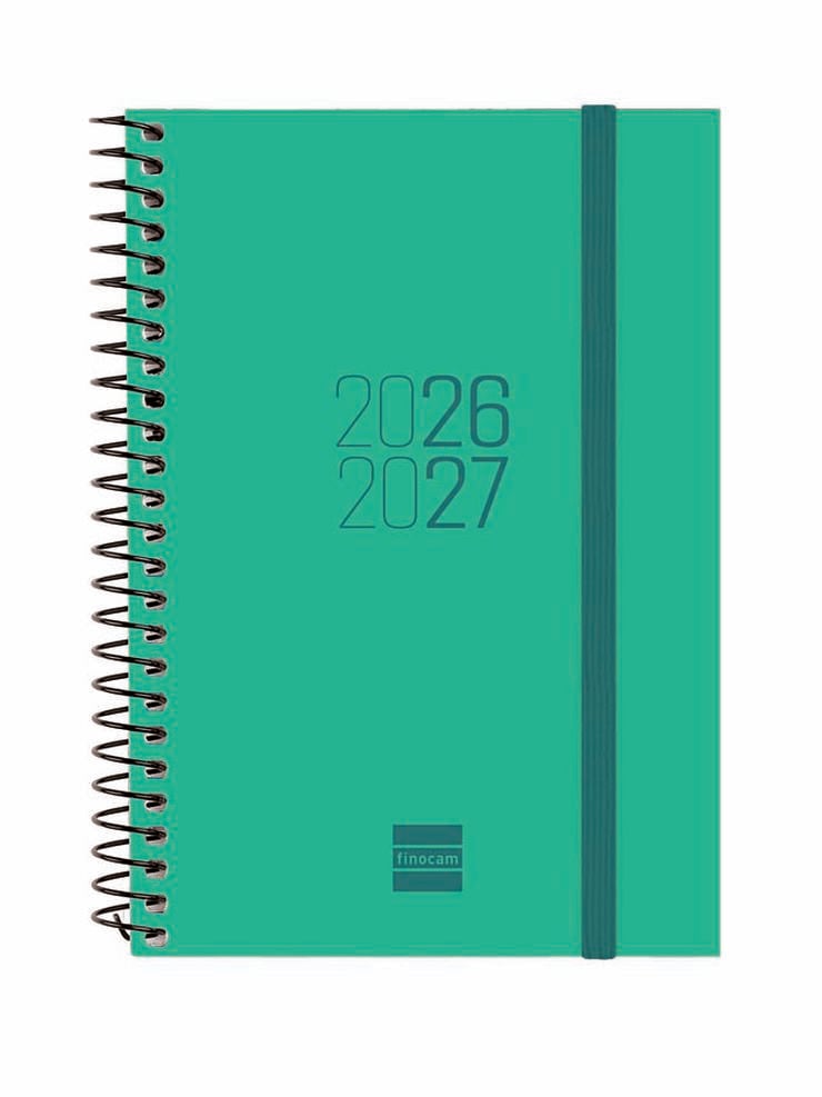 Agenda Escolar Finocam Esp.E8 Sem/Vista Castellano 2026-27 Verde