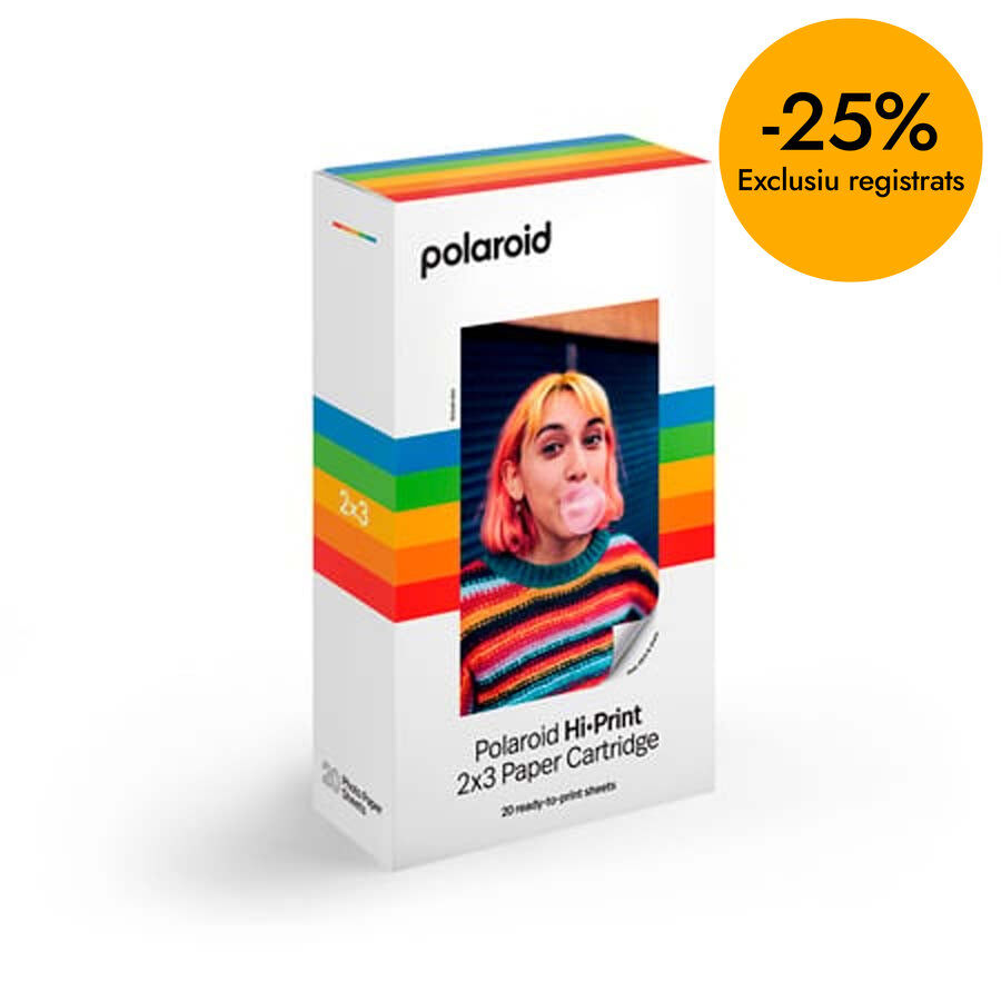 Paper fotogr&agrave;fic Polaroid Hi Print 2x3 20 fulls