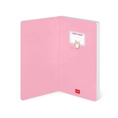 Libreta con Goma El&aacute;stica Legami Rayada Corgi Green