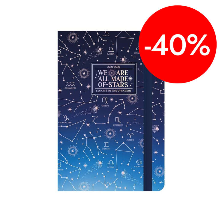 Agenda Legami 16 mesos Small setm/vista multiling&uuml;e 2025-26 Stars