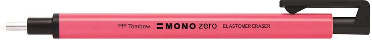 Portagomas Tombow Mono Zero rosa neón