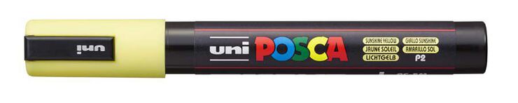 Retolador Posca PC-5M 1,8-2,5mm groc sol