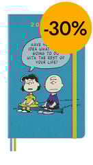 Agenda 18 meses Moleskine tapa dura sem/vista L 2025-26 Peanuts