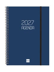 Agenda Finocam Opaque Semana Vista Horizontal 2027 Catal&aacute;n Azul