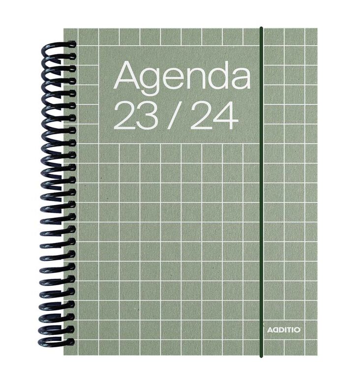 Agenda escolar Universal Dia pàgina castellà 23-24 Additio