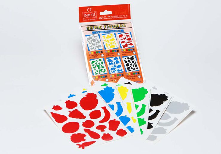 Gomets temàtics Ineta Fruita 6 colors
